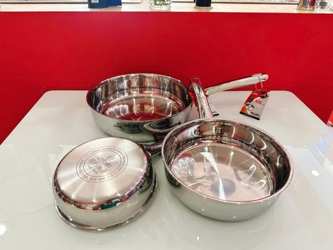 Chảo Inox 304 liền khối Kalpen Kazler OZ16,20,24