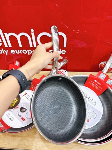 Chảo Inox liền khối chống dính Ceramic Elmich Premium Hybrid 24cm