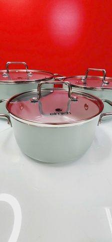 Bộ nồi chống dính Ceramic Elmich EL5241SK01 Size 18,20,24cm