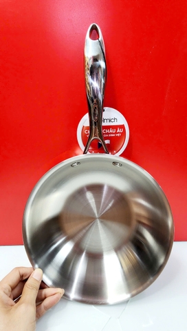 Chảo xào inox cao cấp 3 lớp đáy liền Elmich Trimax EL-2823 size 20cm
