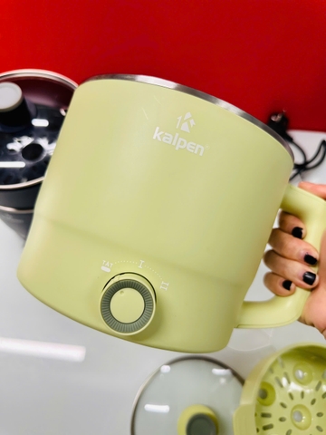 Ca lẩu điện mini có khay hấp Kalpen P6 1.8L