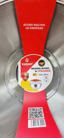 Bộ tô kèm rổ Inox Kalpen - 24cm I9 I10 I11