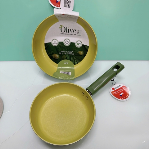 Chảo phủ sứ an toàn Elmich Olive EL-5965OV