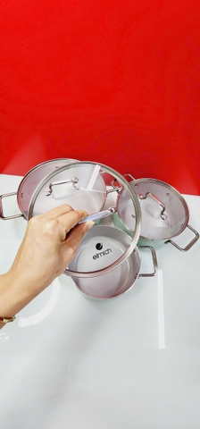 Bộ nồi chống dính Ceramic Elmich EL5241SK01 Size 18,20,24cm
