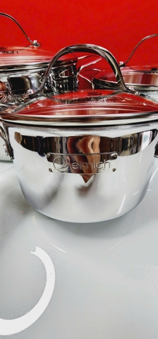 Bộ nồi chảo inox liền khối Elmich Trimax EL2486IN01 Size 16,20,24, chảo 20,24cm