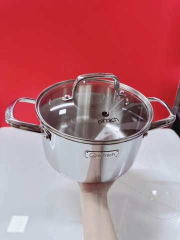Nồi inox liền khối Elmich Trimax Napoli EL2538IN18 size 18cm ,20cm,24cm