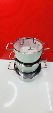 Bộ nồi chống dính Ceramic Elmich EL5241SK01 Size 18,20,24cm