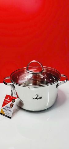 Bộ 3 nồi Inox 5 lớp đáy Kalpen Lermat L1Pro 16-20-24cm