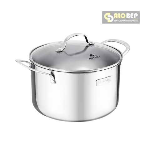 Bộ Nồi Chảo Inox Cao Cấp 3 Lớp Đáy Liền Trimax EL-3742 Size 18cm, 20cm, 26cm Và Chảo 26cm