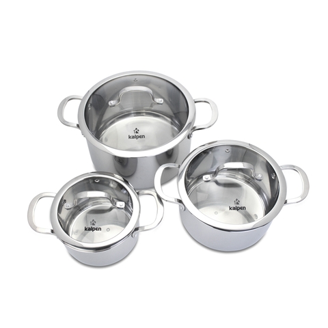 Bộ Nồi Inox 3 Lớp Liền Khối Kalpen Kazler Kz1