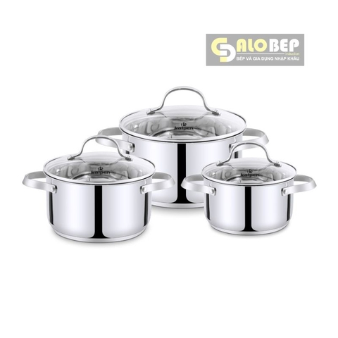 Bộ Nồi Inox 304 Cao Cấp 5 Đáy Kalpen Lermat L1