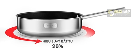 Chảo Inox 2 Lớp Cao Cấp Đáy Liền Trimax Xs El 3754 Size 28cm
