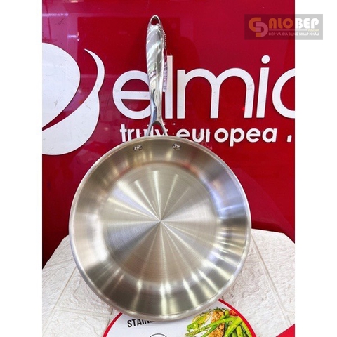Chảo Inox 304 Sâu Lòng Đáy Từ Đúc Liền Nguyên Khối Elmich 2813Sr Size 28cm
