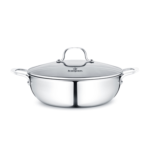Chảo Inox Không Chống Dính Đúc Liền Nguyên Khối Kalpen Size 30cm