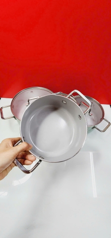 Bộ nồi chống dính Ceramic Elmich EL5241SK01 Size 18,20,24cm