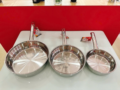 Chảo Inox 304 liền khối Kalpen Kazler OZ16,20,24