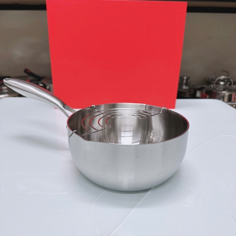 Chảo Inox 304 liền khối miệng rót Kalpen Lager Lg18,20,24,26,28