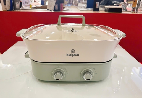 Bếp lẩu nướng hai ngăn tháo rời Kalpen PP66 6.5L