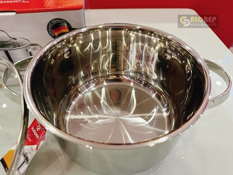 Nồi Inox 304 Cao Cấp 5 Đáy Kalpen Lermat Size 20cm