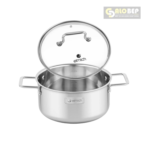 Nồi Inox Liền Khối Elmich Trimax Xr El-3843 Size 16, 20, 24cm