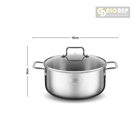 Nồi Inox Liền Khối Elmich Trimax Xr El-3843 Size 16, 20, 24cm