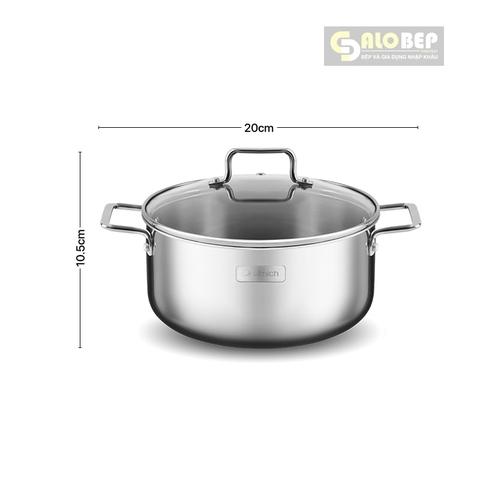 Nồi Inox Liền Khối Elmich Trimax Xr El-3843 Size 16, 20, 24cm
