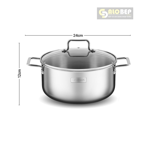Nồi Inox Liền Khối Elmich Trimax Xr El-3843 Size 16, 20, 24cm