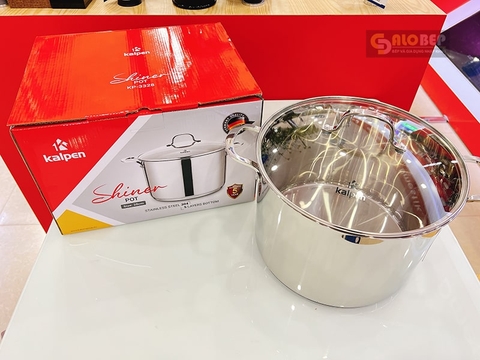 Nồi Luộc Gà Inox 304 Cao Cấp 5 Đáy Kalpen Size 28cm