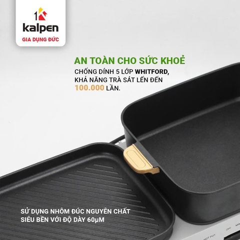 Bếp Lẩu Nướng Đa Năng Kalpen PP99- Công suất 2200W