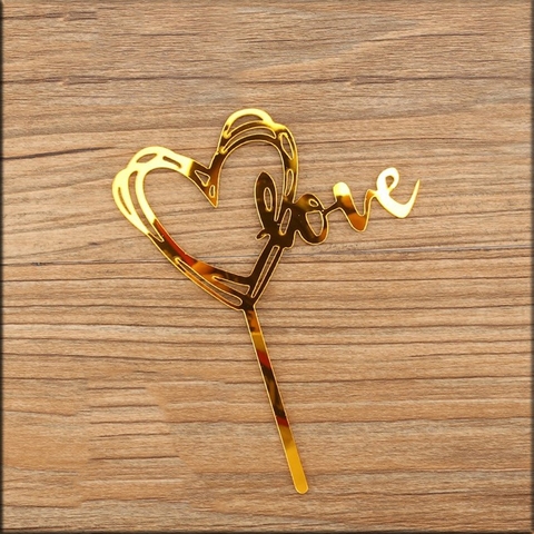 Love trái tim vàng ( Mẫu 1 )