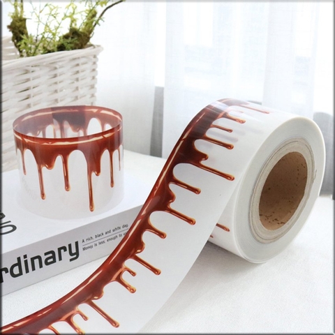 Cuộn Mika 8cm - Socola chảy