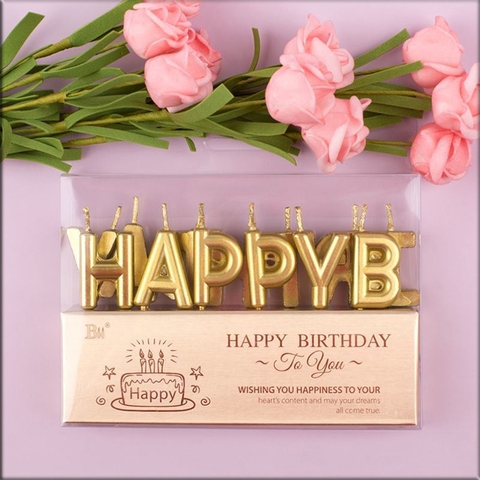 Bộ nến HPBD - Vàng