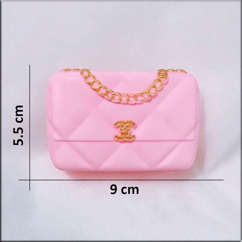 Túi nhựa Chanel - Màu hồng