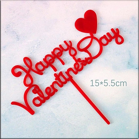 10 Thẻ Mica - Valentines Đỏ