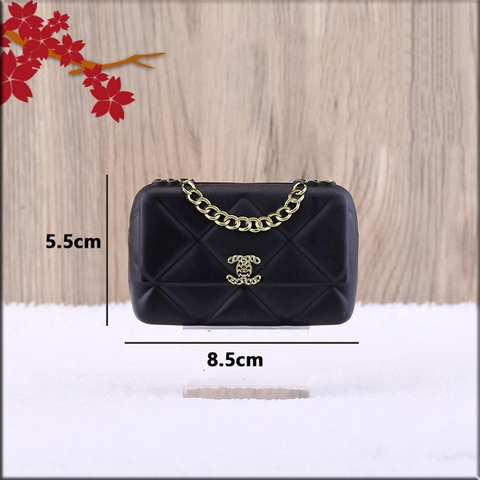Túi nhựa Chanel - Màu đen