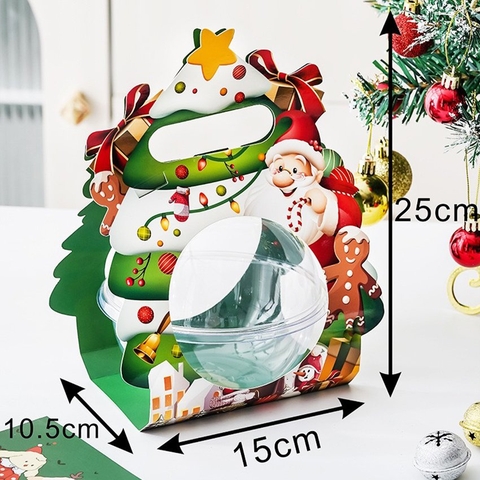 Hộp đựng bánh quả cầu - Ông già tuyết Noel