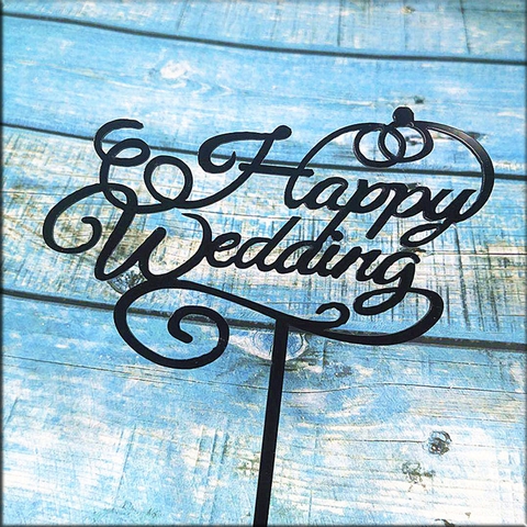 10 Thẻ Mica - Wedding (Đen)