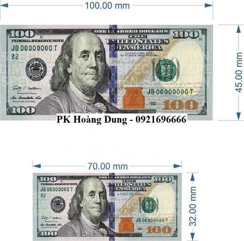 Gói 20 Tờ Dolar - 70x32mm