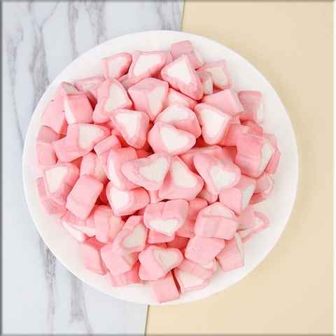 Kẹo Marshmallow (Gói 1000g) - Tim Hồng
