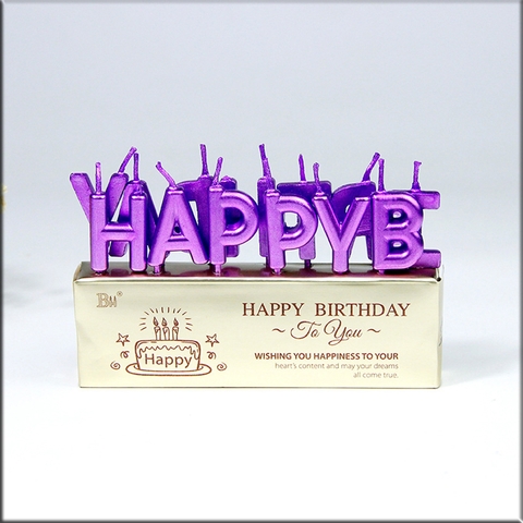 Bộ nến HPBD - Tím