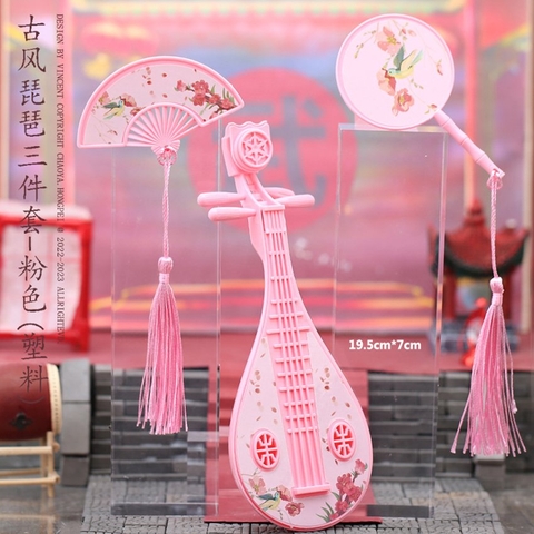 Bộ ĐÀN QUẠT - Màu hồng