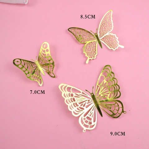 Sét 12 bướm vàng - Mẫu 2