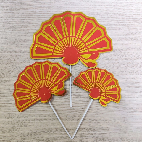 Set 3 Quạt Đỏ ( Mẫu 2 )