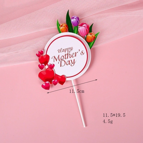 Thiệp MOTHER'S DAY - Tròn hoa