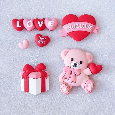 Nhựa dẻo - Gấu hộp quà TRUE LOVE