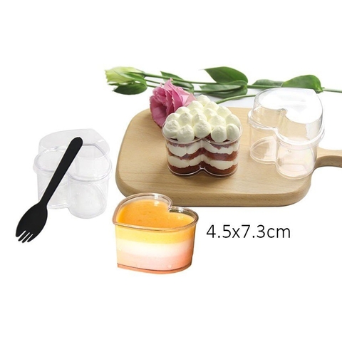 10 Cốc trái tim ( Không nắp )