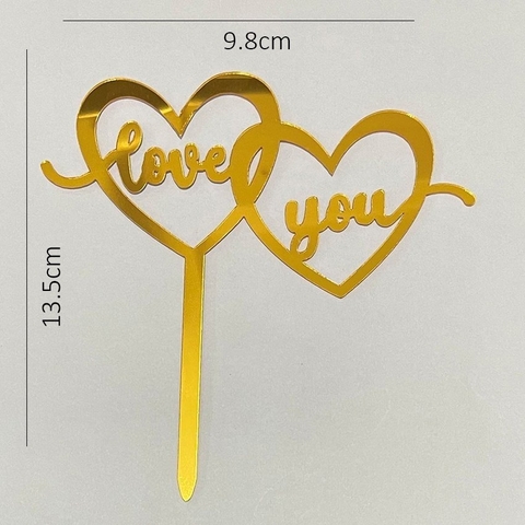 10 Thẻ Mica - Love you ( Size Nhỏ )