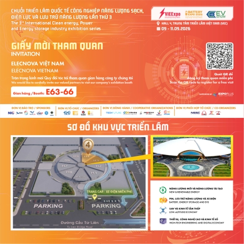 Elecnova Việt Nam Trân Trọng Kính Mời Quý Đối Tác Tham Quan Gian Hàng Tại Triển Lãm Quốc Tế VIEExpo 2026