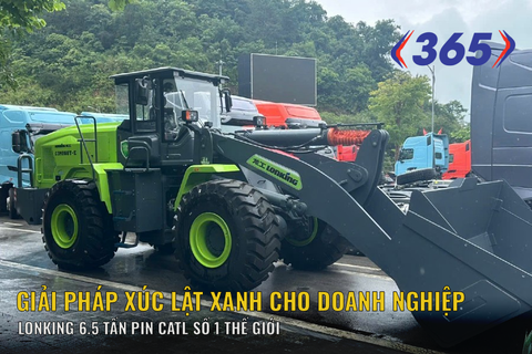 GIẢI PHÁP XÚC LẬT XANH CHO DOANH NGHIỆP - LONKING 866T-E sức nâng 6.5 tấn pin CATL số 1 Thế Giới