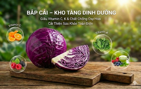 Bắp cải không chỉ là một loại rau quen thuộc mà còn là một kho tàng dinh dưỡng